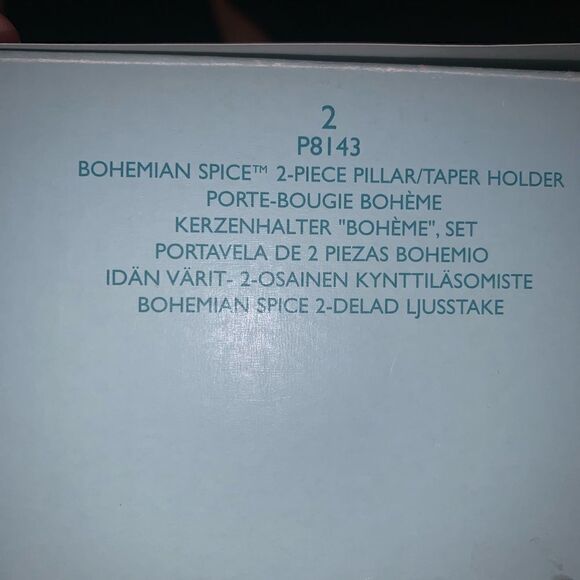 NIB Partylite Bohemian Spice Pilar/taper holder - Picture 8 of 9